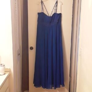 NWOT Blue Strappy Long Formal Dress